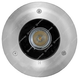 Hunza PURE LED Deck Mounted Uplighters - s/steel bezel