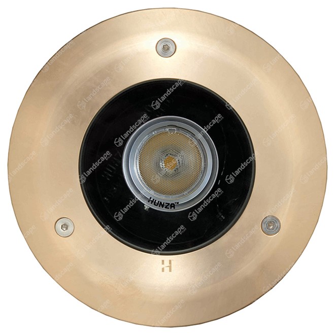 Hunza PURE LED Deck Mounted Uplighters - bronze bezel