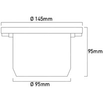 Hunza PURE LED Lawn Lights - bronze bezel