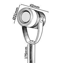LuxR M1 LED Spike Spotlights - copper