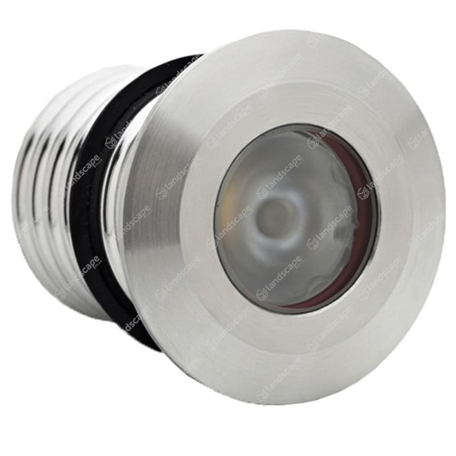 LuxR M1 LED Deck/Step Lights Round - s/steel