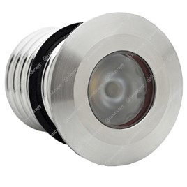 LuxR M1 LED Deck/Step Lights Round - s/steel