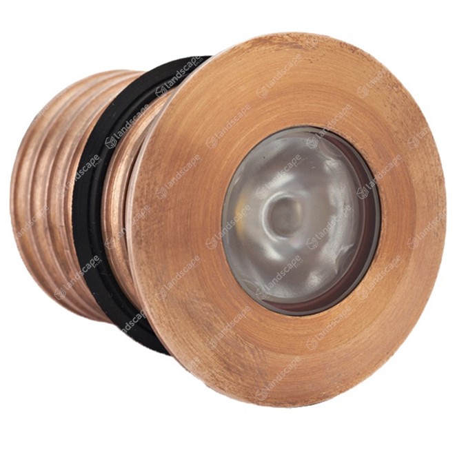 LuxR M1 LED Deck/Step Lights Round - copper