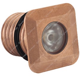 LuxR M1 LED Deck/Step Lights Square - copper