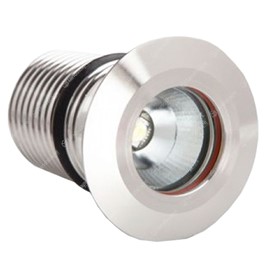 LuxR M2 LED Deck/Step Lights Round (plain bezel) - s/steel 