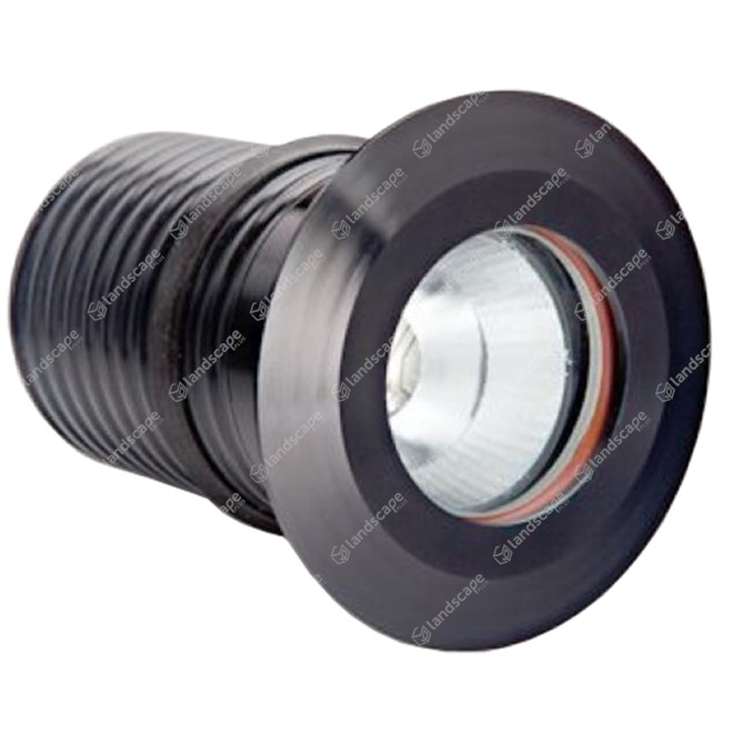 LuxR M2 LED Deck/Step Lights Round (plain bezel) - black