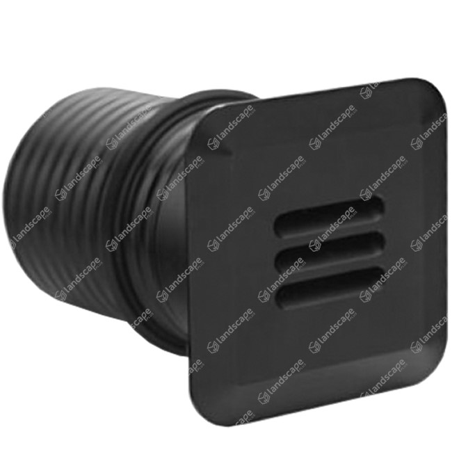 LuxR M2 LED Deck/Step Lights (louvre) Square - black