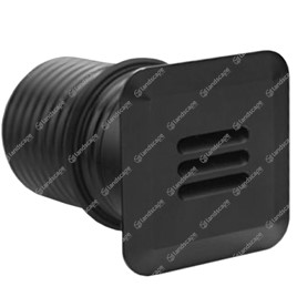 LuxR M2 LED Deck/Step Lights (louvre) Square - black