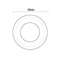 UniLED deck light round - s/steel - frosted