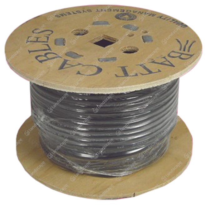 Black Rubber Cable 3-Core - 1mm² (H05RR-F)