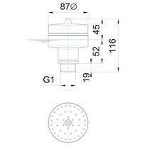 Vulcan fountain nozzle 43-3T