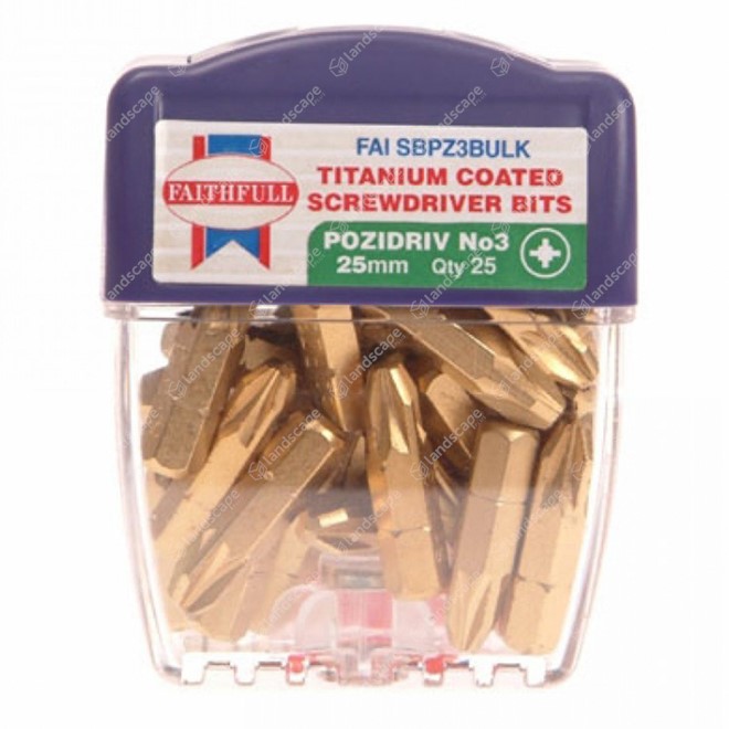 Pozidriv Screwdriver Bit Packs